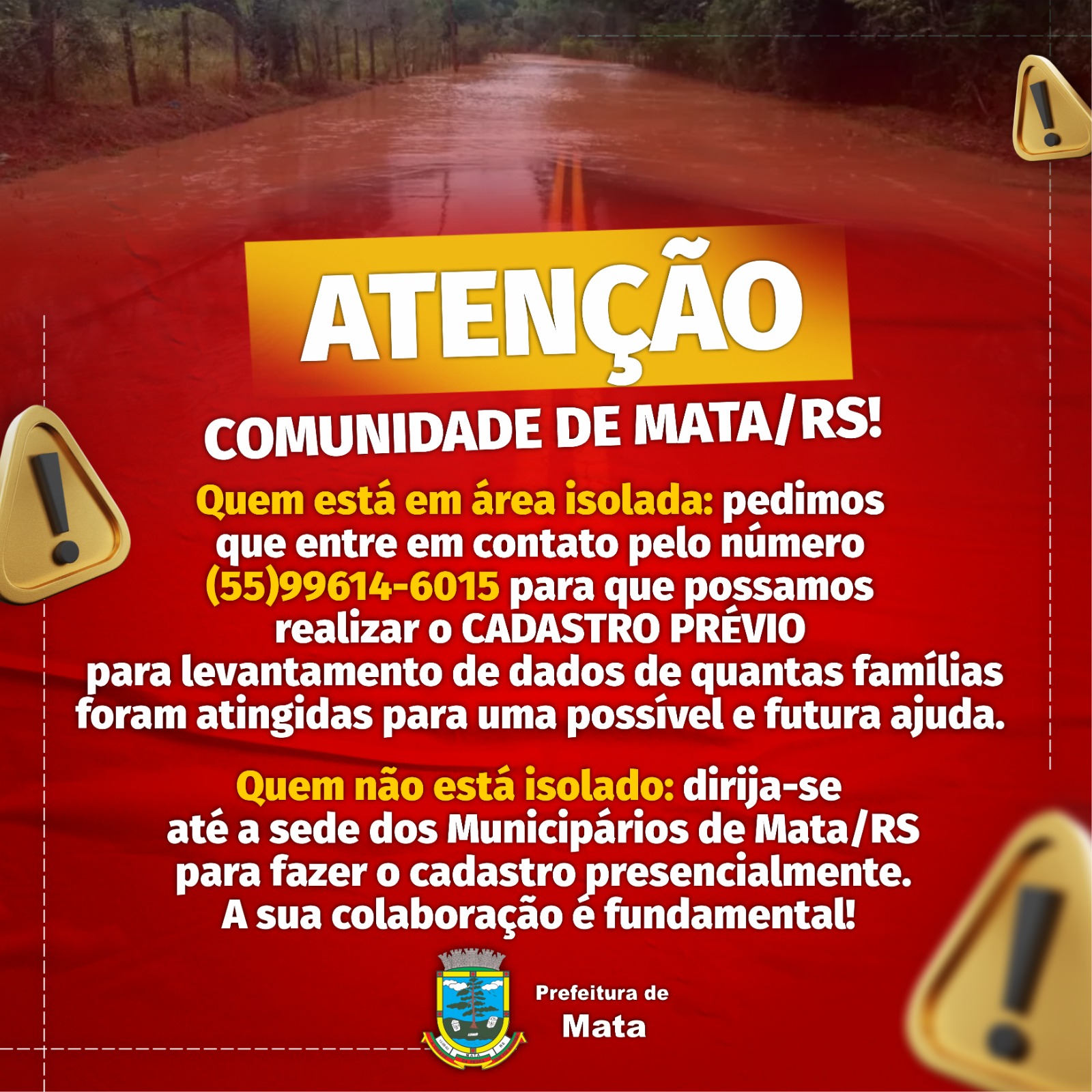 Cadastros dos Atingidos pela Enchente