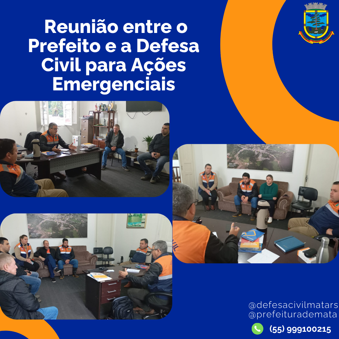 📍 Reunião Estratégica - Defesa Civil e Administração Municipal